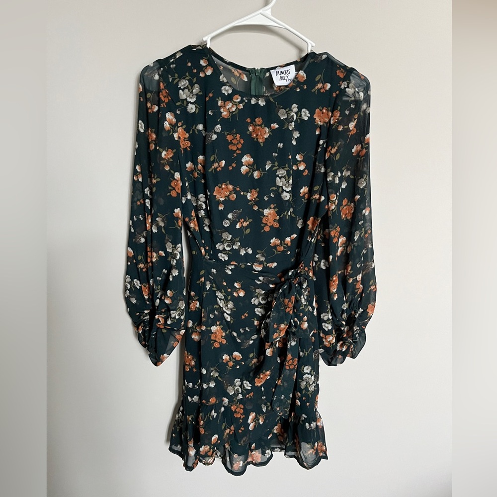 Princess Polly Long Sleeve Floral Mini Dress